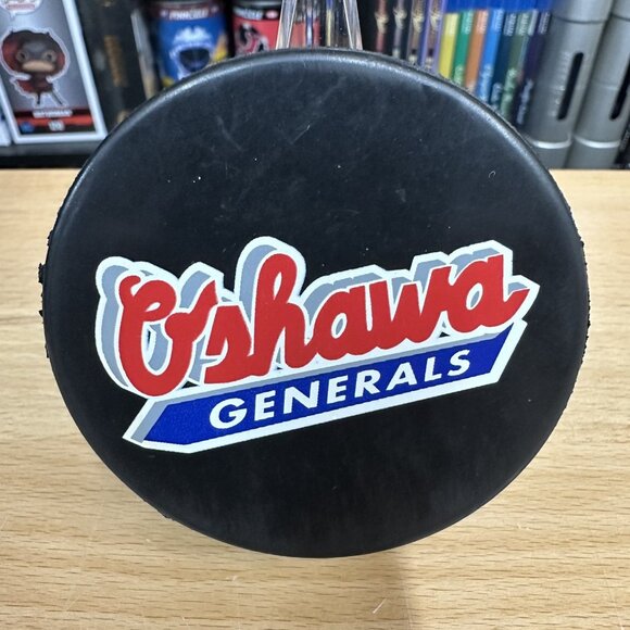 Vintage Oshawa Generals OHL Game Puck Inglas Co Made in Canada - Picture 1 of 2
